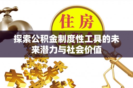 波密探索公积金制度性工具的未来潜力与社会价值