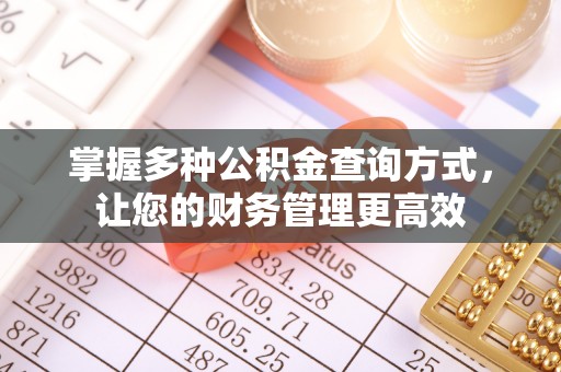 波密掌握多种公积金查询方式，让您的财务管理更高效