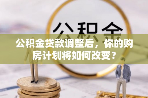波密公积金贷款调整后，你的购房计划将如何改变？