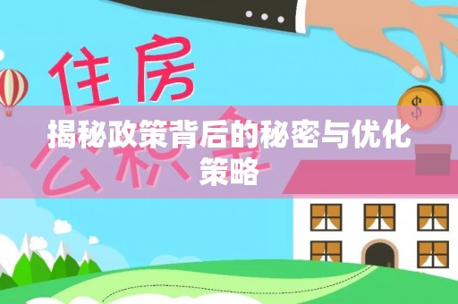 波密揭秘政策背后的秘密与优化策略