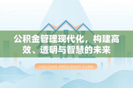 波密公积金管理现代化，构建高效、透明与智慧的未来