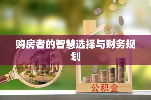 波密购房者的智慧选择与财务规划