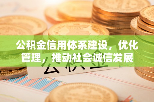 波密公积金信用体系建设，优化管理，推动社会诚信发展