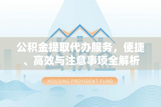 波密公积金提取代办服务，便捷、高效与注意事项全解析