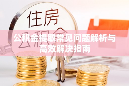 波密公积金提取常见问题解析与高效解决指南