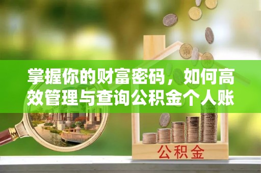 波密掌握你的财富密码，如何高效管理与查询公积金个人账户信息