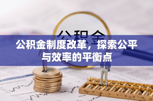 波密公积金制度改革，探索公平与效率的平衡点