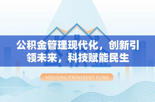 波密公积金管理现代化，创新引领未来，科技赋能民生