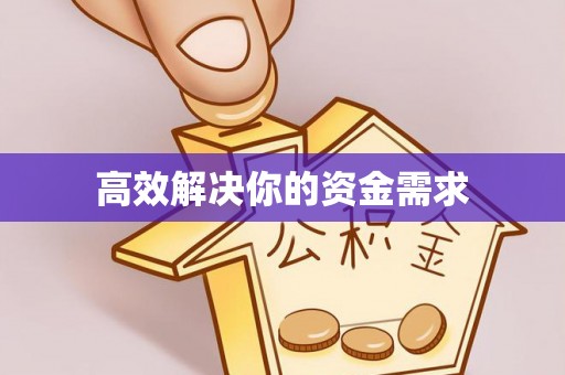波密高效解决你的资金需求