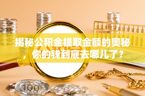 波密揭秘公积金提取金额的奥秘，你的钱到底去哪儿了？