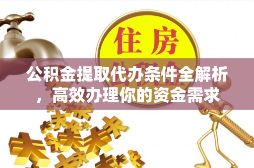 波密公积金提取代办条件全解析，高效办理你的资金需求