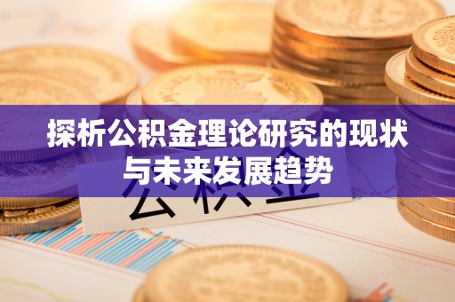 波密探析公积金理论研究的现状与未来发展趋势