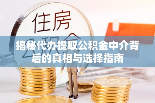 波密揭秘代办提取公积金中介背后的真相与选择指南