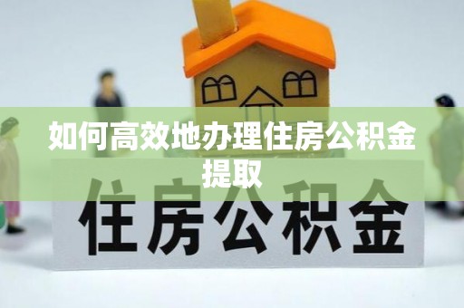 波密如何高效地办理住房公积金提取