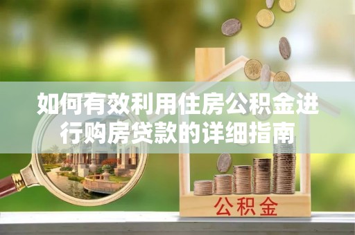 波密如何有效利用住房公积金进行购房贷款的详细指南